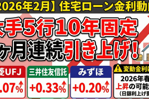【2026年2月】7カ月連続の上昇!迫る「変動金利」引き上げと、賢い住宅ローンの組み方